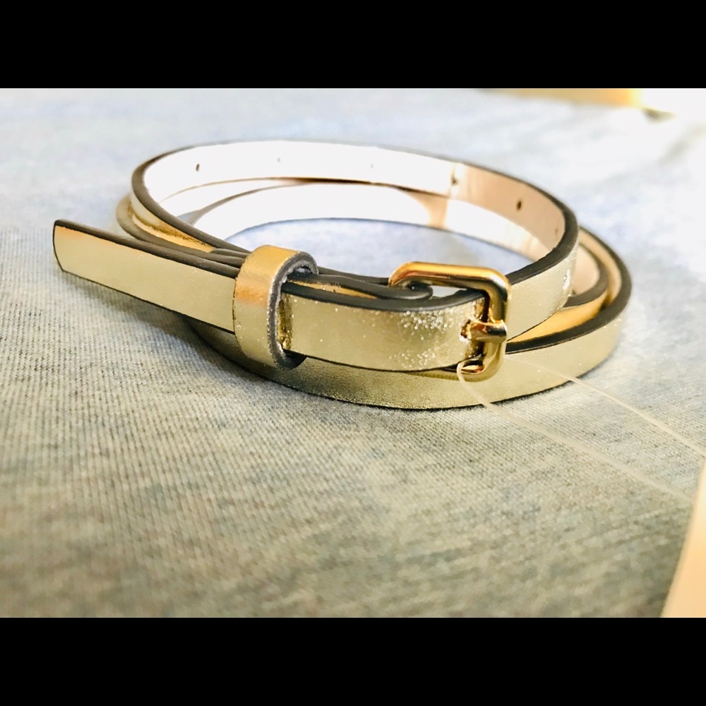 ASOS thin gold belt